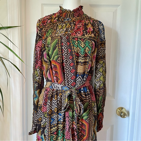 Farm Rio Dress Rauti Midi Dress in Small Multicolor - Picture 8 of 16